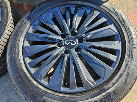 22" Infiniti QX80 QX56 Nissan Titan Armada OEM 94236 wheels rims 2025 2026 NEW Texas Truck Tire