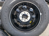 20" Ford F-250 F-350 OEM black TREMOR wheels rims 10299 10484 A/T2 tires NEW Texas Truck Tire