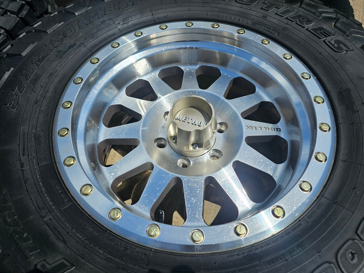 18x9 18" Method MR302 wheels rims Chevy RAM 1500 Tacoma 6x139 6x135 TOYO 37" Texas Truck Tire