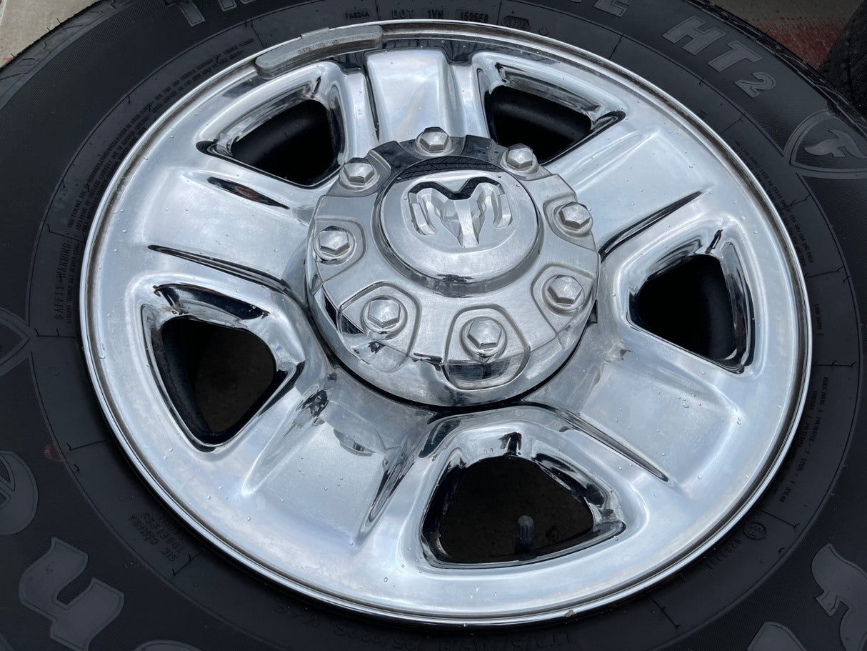 18" Dodge Ram 2500 3500 STEEL chrome OEM 2473 wheels rims 2023 2024 2025 2026 Texas Truck Tire