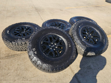 17" Ford F-150 Raptor Bronco OEM rims wheels BFG 10461 tires 2025 2026 BFG NEW Texas Truck Tire