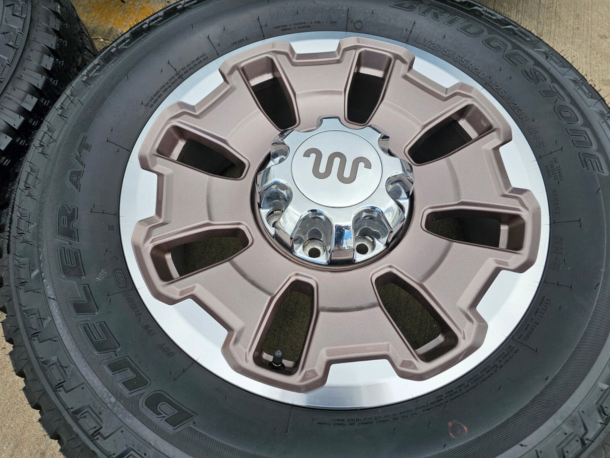 20" Ford F-250 F-350 OEM 10487 KING RANCH tan wheels rims 2024 2025 2026 NEW Texas Truck Tire