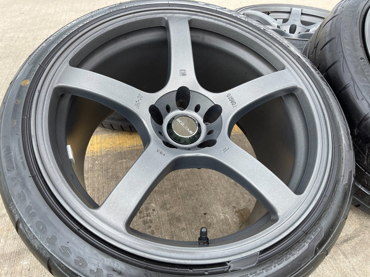 18" Prodrive GC05F wheels rims Mustang Accord Camry 5x114.3 5x4.5 Firehawk tires Texas Truck Tire