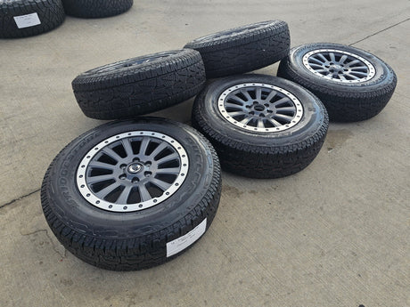 (4) 18" INEOS Grenadier OEM wheels rims tires beadlock 2023 2024 2025 2026 NEW Texas Truck Tire