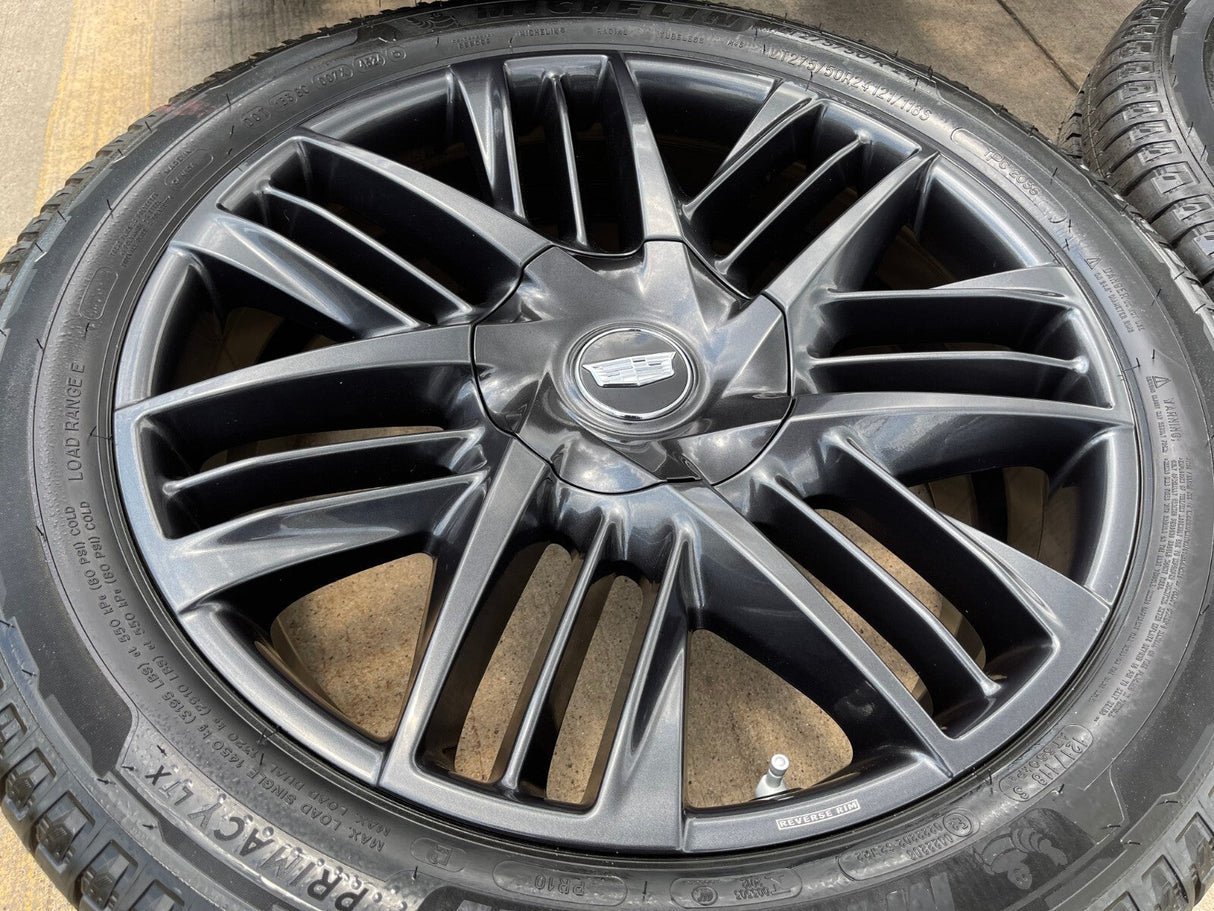 24" Cadillac Escalade IQ DEEP SPACE EV OEM wheels rims Hummer 2500 2025 2026 NEW Texas Truck Tire