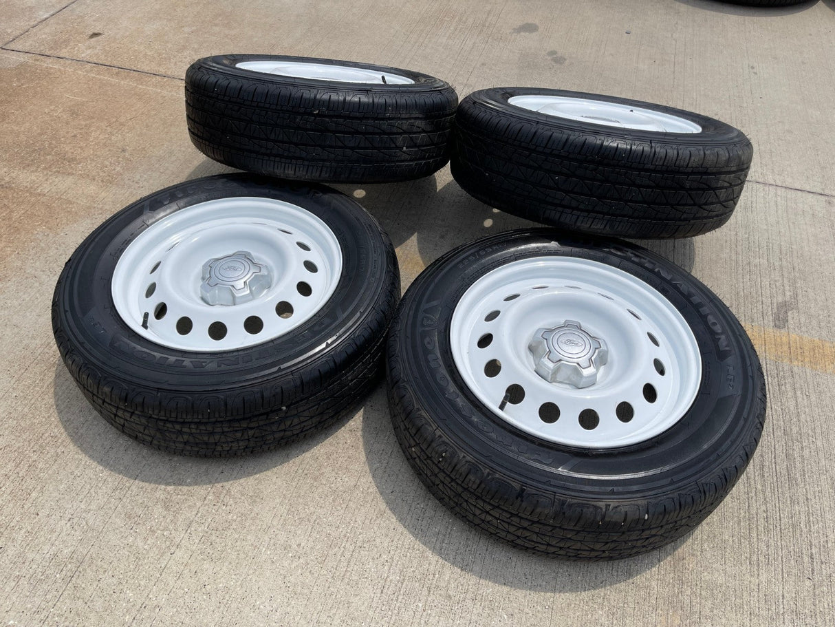 17" Ford Maverick Bronco Sport WHITE rims wheels 10415 OEM NEW Texas Truck Tire