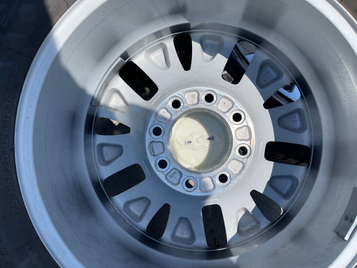 20" GMC Sierra Chevy Silverado 2500 3500 OEM 5960 5947 wheels rims BRIDGESTONE Texas Truck Tire