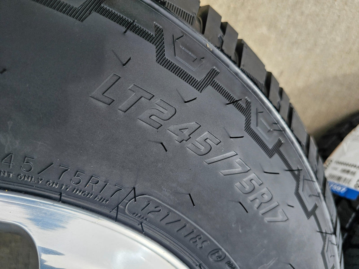 17" Ford F-350 Dually OEM 10477 10478 rims wheels 2024 2025 2026 IRONMAN A/T NEW Texas Truck Tire
