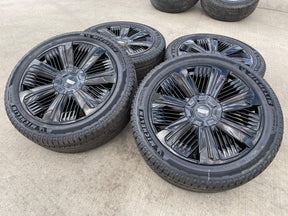 24" Cadillac Escalade IQ DEEP SPACE EV OEM wheels rims Hummer 2500 2025 2026 NEW Texas Truck Tire