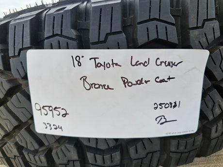 18" Toyota Land Cruiser OEM TRD wheels rims 95952 Tundra Sequoia BRONZE NEW Texas Truck Tire