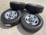 17" Chevy Silverado GMC Sierra 2500 OEM 8095 wheels rims COOPER DISCOVERER AT Texas Truck Tire
