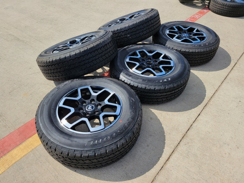 18" Ford Bronco wheels rims tires black 95213 Ranger 2023 2024 2025 2026 NEW Texas Truck Tire