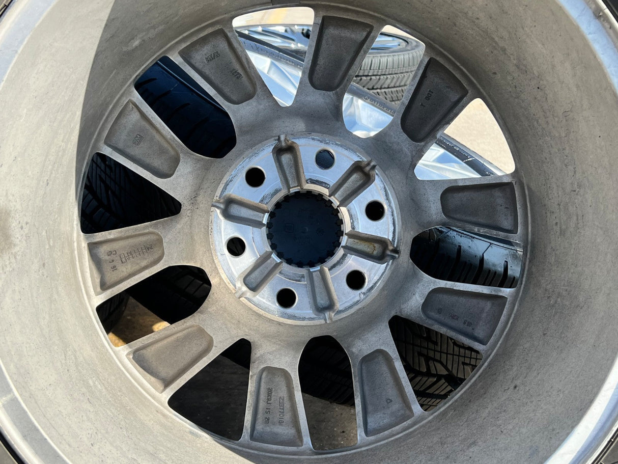 20" GMC Yukon 5920 OEM wheels rims Chevy Tahoe Silverado 2025 2026 CONTINENTAL Texas Truck Tire