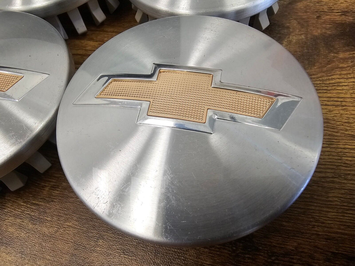 (4) 3.25" Chevy Silverado 1500 Tahoe Suburban OEM center caps C5652 83MM Texas Truck Tire