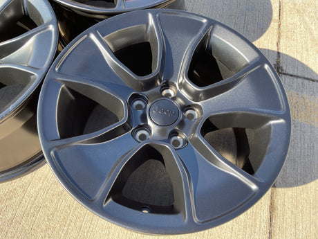 (4) 17" Jeep Wrangler Rubicon OEM 96226 wheels rims Gladiator NEW Texas Truck Tire