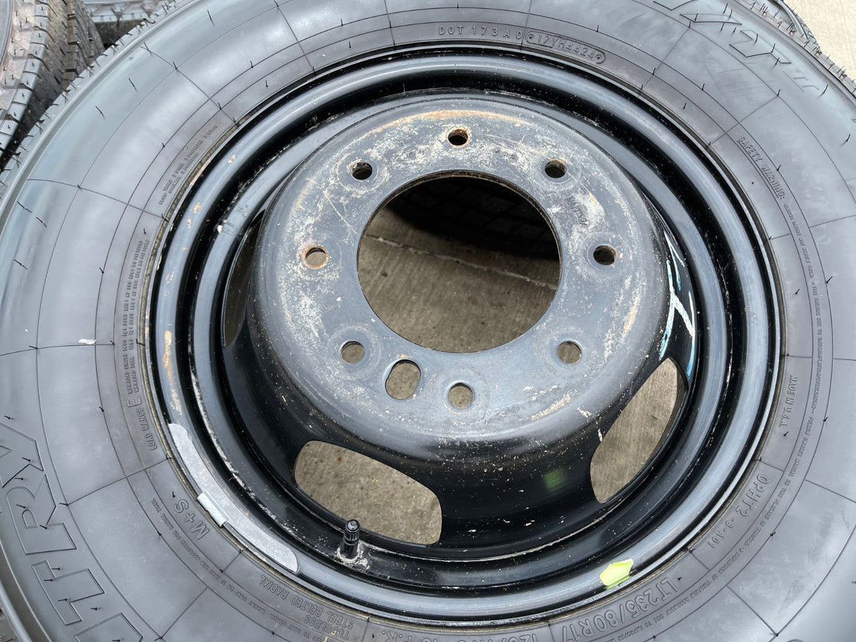 17" Dodge Ram 3500 Dually Laramie 8x200 wheels rims 2703 2704 OEM TOYO NEW Texas Truck Tire