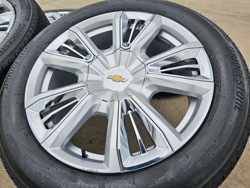 22" Chevy Tahoe RST OEM wheels rims 96951 Silverado Suburban 2023 2024 2025 2026 Texas Truck Tire