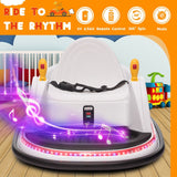 6V Kids Ride-On Bumper Car with Remote Control, 360° Spin and Flashing Lights for Toddlers