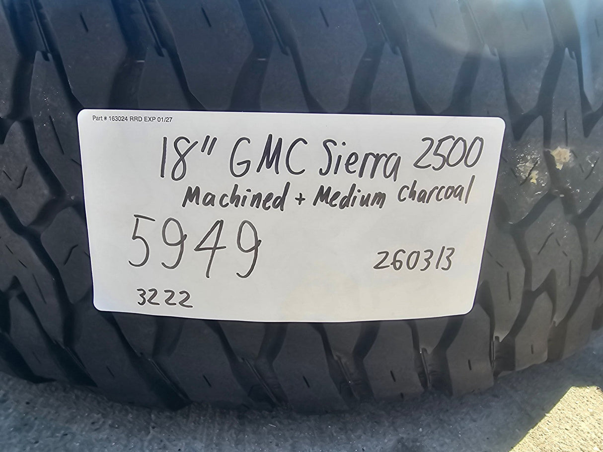 18" GMC Sierra AT4X Chevy Silverado 2500 3500 OEM 5949 wheels rims HANKOOK M/T2 Texas Truck Tire