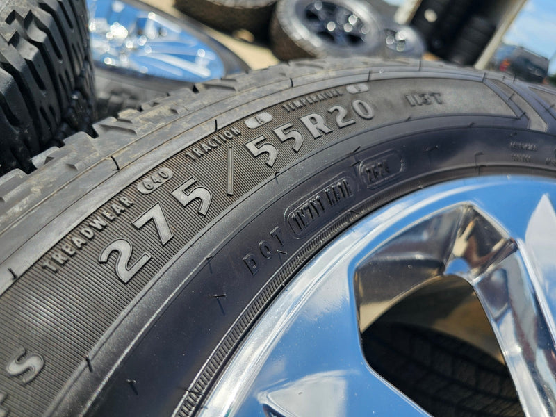 20" Ford F-150 Expedition OEM Lariat rims wheels 10171 CHROME NICE SET Texas Truck Tire