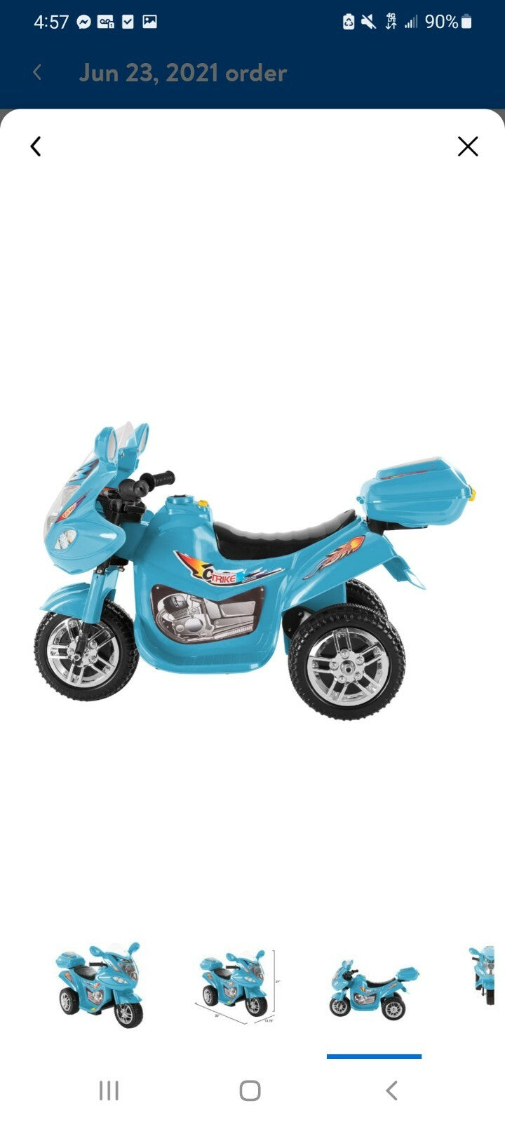 Electric Ride-On Tricycle Motorcycle Toy for Toddlers