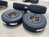 18" Dodge Ram 1500 TRX Beadlock OEM bronze RHO wheels rims 2735 tires 35" NEW Texas Truck Tire