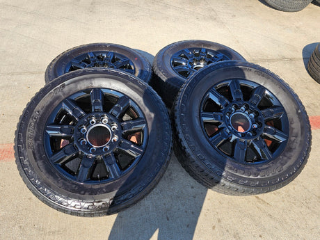 20" GMC Sierra DENALI 2500 3500 OEM 14137 5963 wheels rims Silverado tires A/T Texas Truck Tire