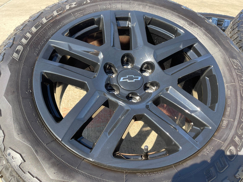 20" Chevy Silverado Tahoe Suburban ZR2 OEM 5913 wheels rims BRIDGESTONE A/T NEW Texas Truck Tire