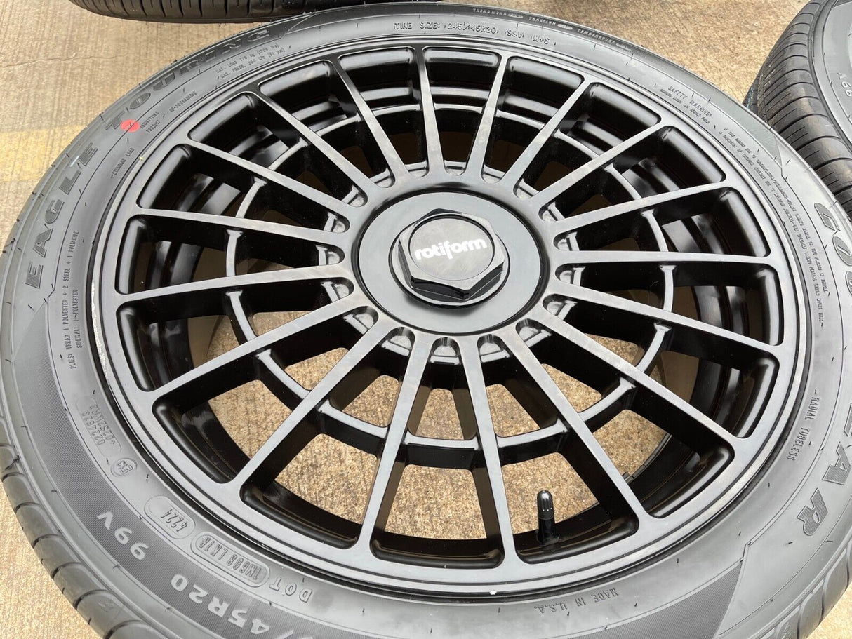 20x8.5 Rotiform LAS-R wheels rims 5x114 5x4.5 Camry Sienna Rav4 Charger NEW Texas Truck Tire