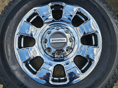 20" Ford F-250 F-350 OEM LARIAT LIMITED 10295 25085 10552 wheels rims CHROME Texas Truck Tire