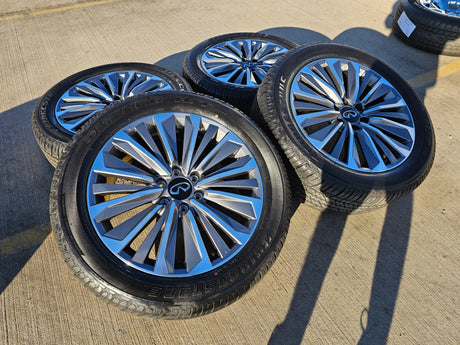 22" Infiniti QX80 QX56 Nissan Titan Armada OEM 94236 wheels rims 2025 2026 NEW Texas Truck Tire