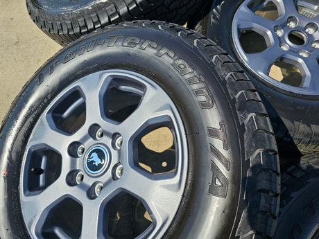 17" Ford Bronco Big Bend wheels rims 10384 OEM Ranger 2024 2025 2026 NEW BFG Texas Truck Tire