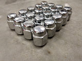 (20) OEM Toyota Tundra lug nuts polished 14x1.5 steel LX570 Sequoia Land Cruiser Texas Truck Tire