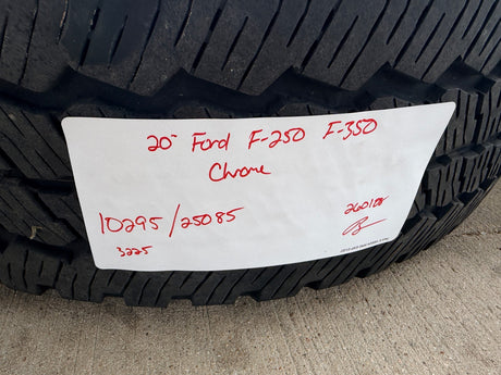 20" Ford F-250 F-350 OEM 10295 25085 10552 chrome Lariat KING RANCH wheels rims Texas Truck Tire