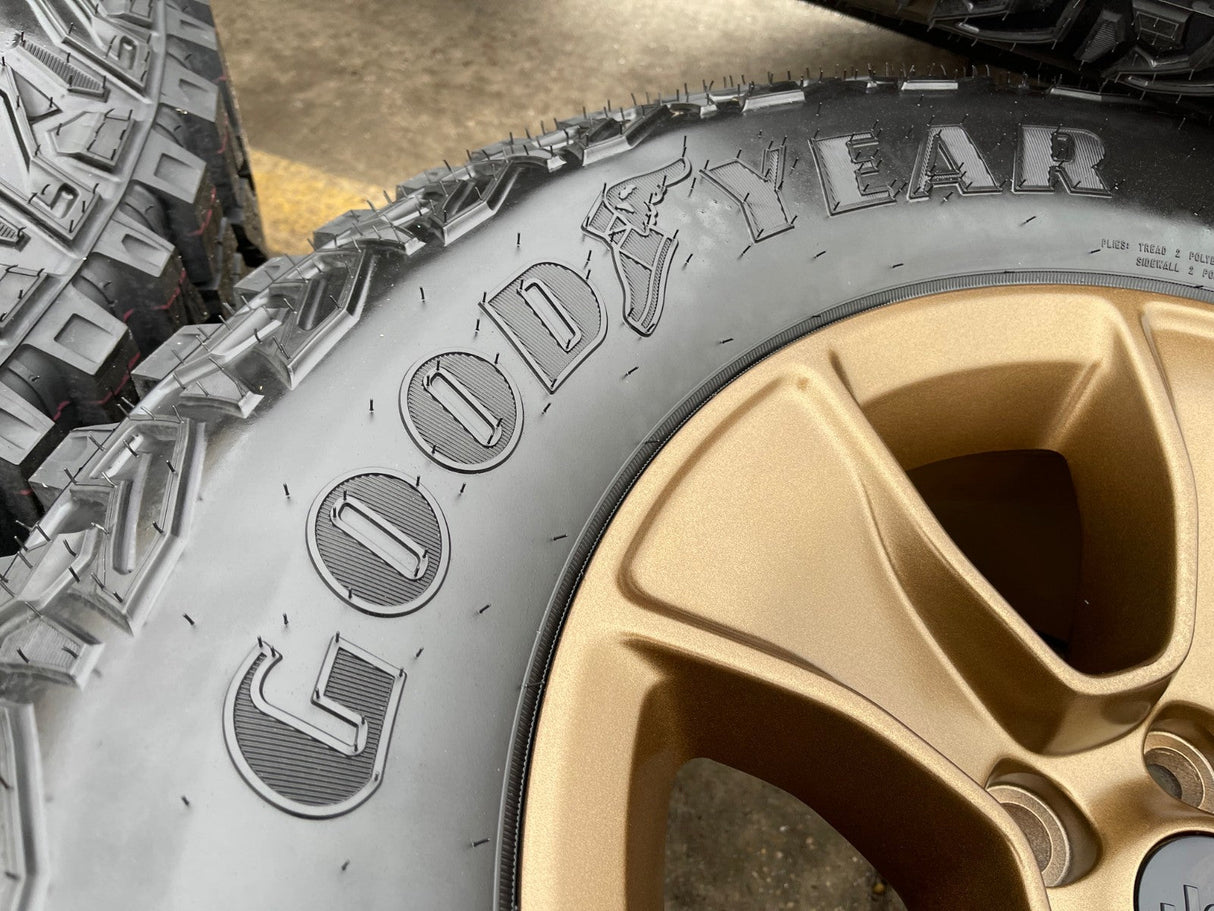 (4) 17" Jeep Wrangler Rubicon OEM 96226 wheels rims Gladiator NEW Texas Truck Tire