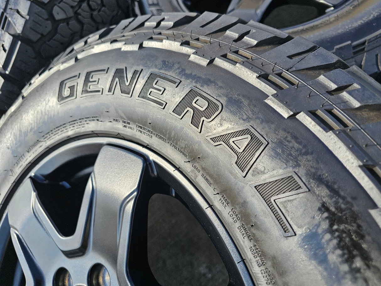 17" Ford Bronco wheels rims 95292 10383 SASQUATCH Ranger 2024 2025 GENERAL A/TX Texas Truck Tire