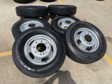 17" Dodge Ram 3500 Dually 8x200 wheels rims 2703 2704 OEM NEXEN tires Texas Truck Tire