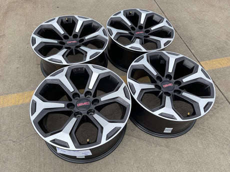 20" GMC Sierra AT4X Canyon Chevy Silverado OEM wheels rims 2024 2025 2026 NEW Texas Truck Tire