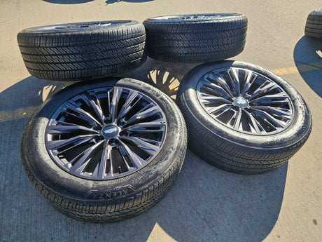 22" Cadillac Escalade V V600 Platinum OEM ORIGINAL wheels rims 2024 2025 2026 Texas Truck Tire