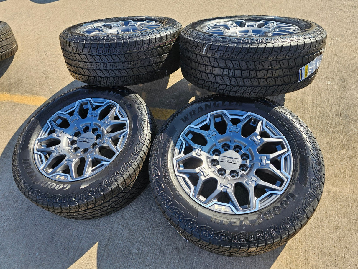 22" Hummer EV HEV 2500 OEM 8x165 14094 wheels rims 2024 2025 2026 NEW GOODYEAR Texas Truck Tire