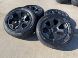 20" Dodge Ram 1500 OEM Laramie Black 2680 wheels rims tires 2024 2025 2026 NEW Texas Truck Tire
