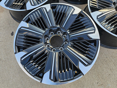 24" Cadillac Escalade IQ EV OEM 8x165 wheels rims Hummer 2500 2024 2025 2026 Texas Truck Tire