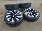 21" Lucid Air Grand Touring OEM 95542 95543 wheels rims black tires NEW Texas Truck Tire