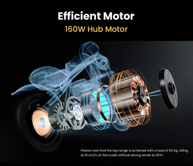 24V Children's Boys Ride On Motorbike Chopper Bicycle 160W Engine 10MPH Velocity, Distance Tracker, Mist