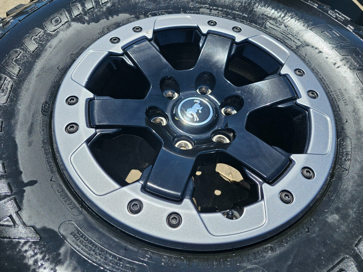 17" Ford Bronco HERITAGE OEM 10386 wheels rims BEADLOCK 2024 2025 2026 NEW 37" Texas Truck Tire