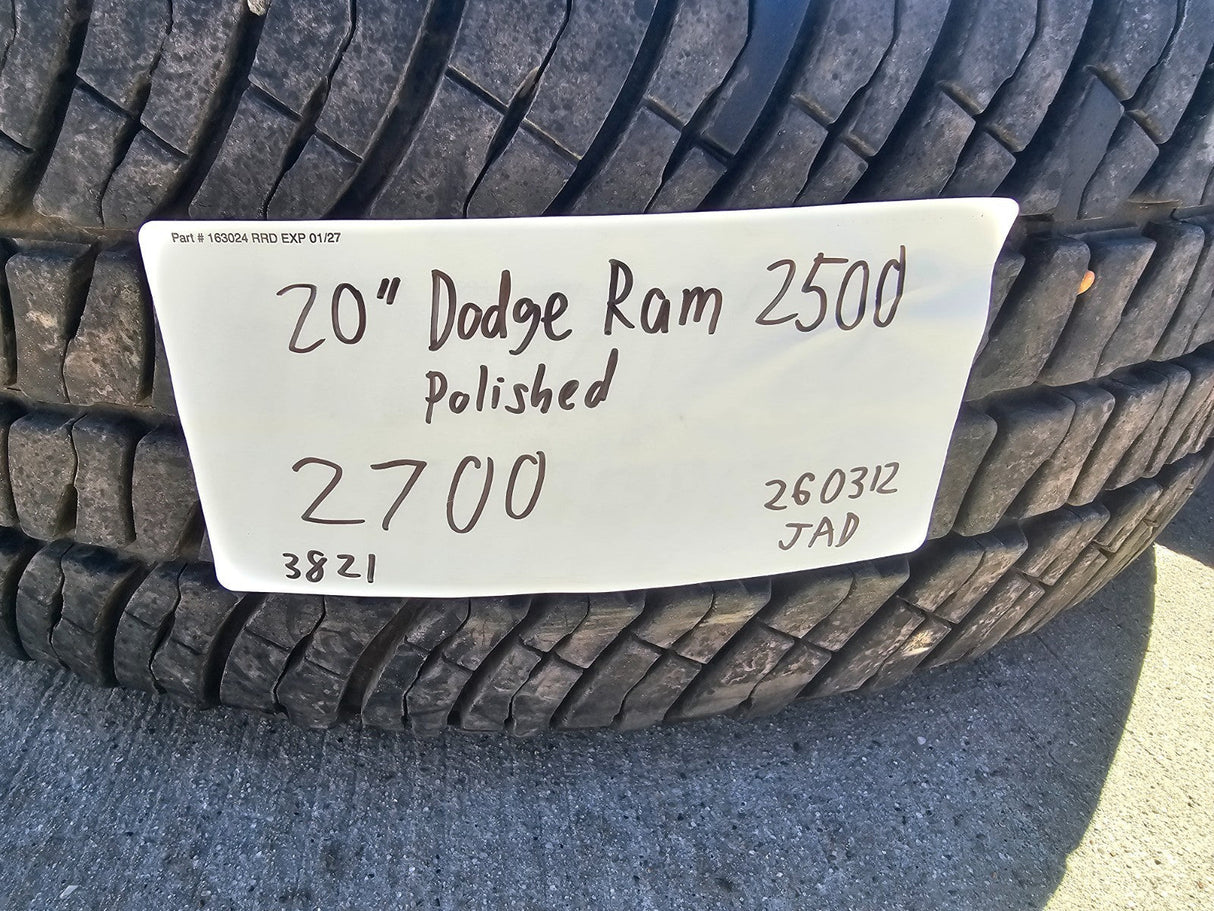 20" Dodge Ram 2500 3500 LARAMIE OEM 2700 wheels rims tires MICHELIN Texas Truck Tire