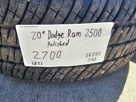 20" Dodge Ram 2500 3500 LARAMIE OEM 2700 wheels rims tires MICHELIN Texas Truck Tire