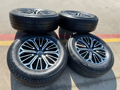 20" Nissan Titan PRO-4X Armada OEM wheels rims tires black 2023 2024 2025 2026 Texas Truck Tire