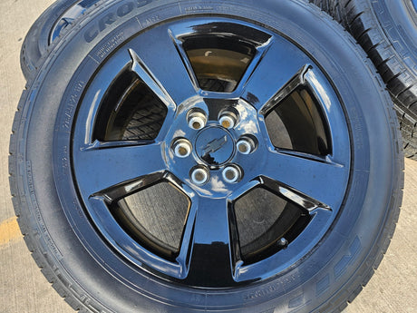 20" Chevy Silverado 1500 Tahoe Suburban OEM wheels rims 5652 5754 tires GMC Texas Truck Tire