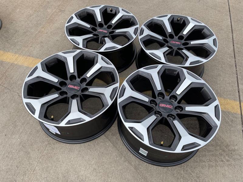 20" GMC Sierra AT4X Canyon Chevy Silverado OEM wheels rims 2024 2025 2026 NEW Texas Truck Tire